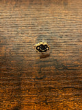 Smiley Cloud Hat Pin black