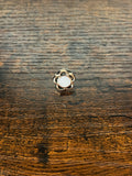 White Flower Hat Pin