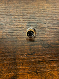 Smiley Face Hat Pin black
