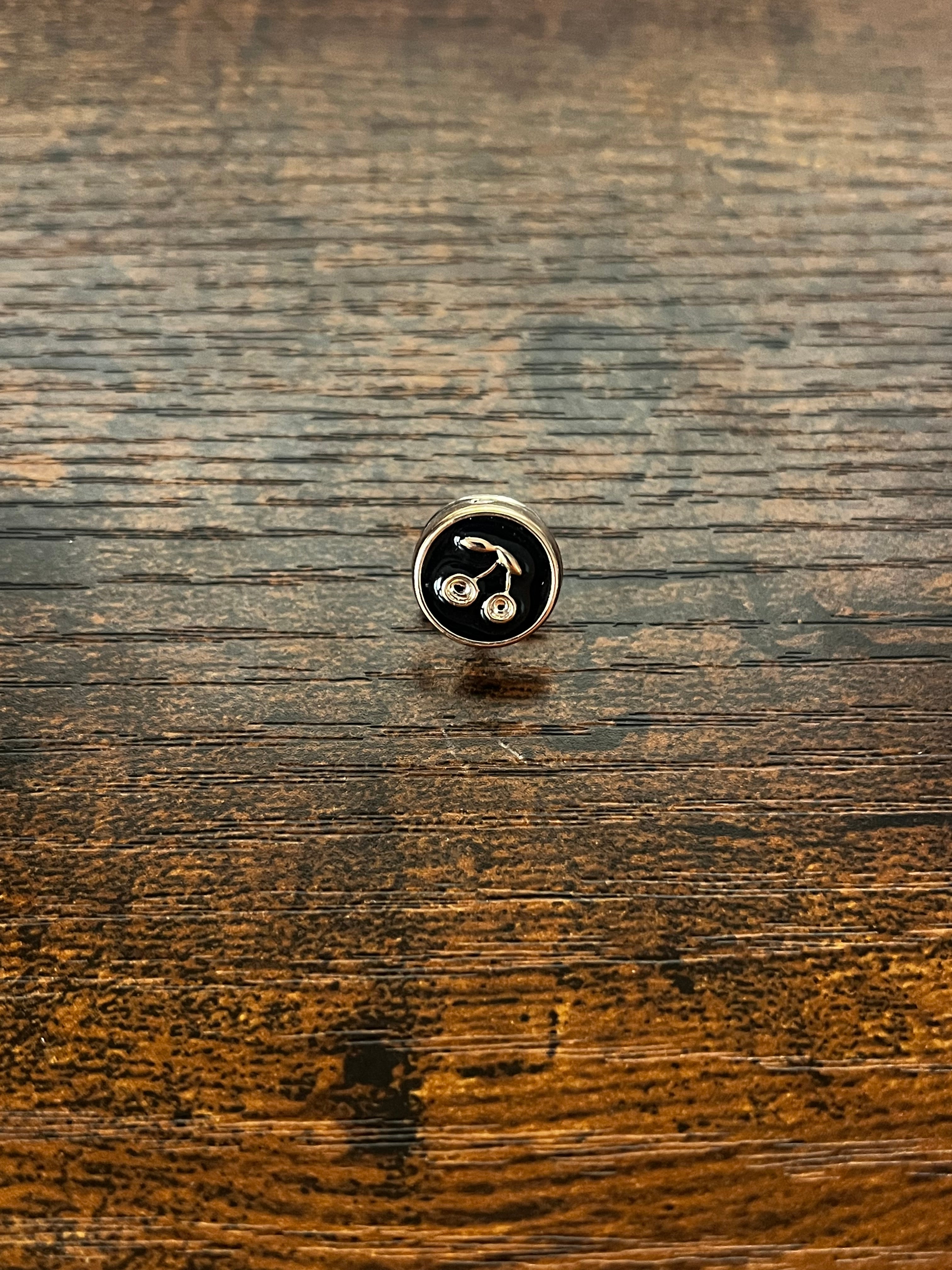 Cherry Hat Pin black