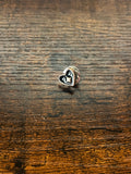 Heart Hat Pin black