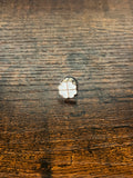 Small Clover Hat Pin white