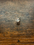 Apple Hat Pin with faux diamond