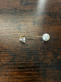 Faux Diamond & Pearl Hat Pin