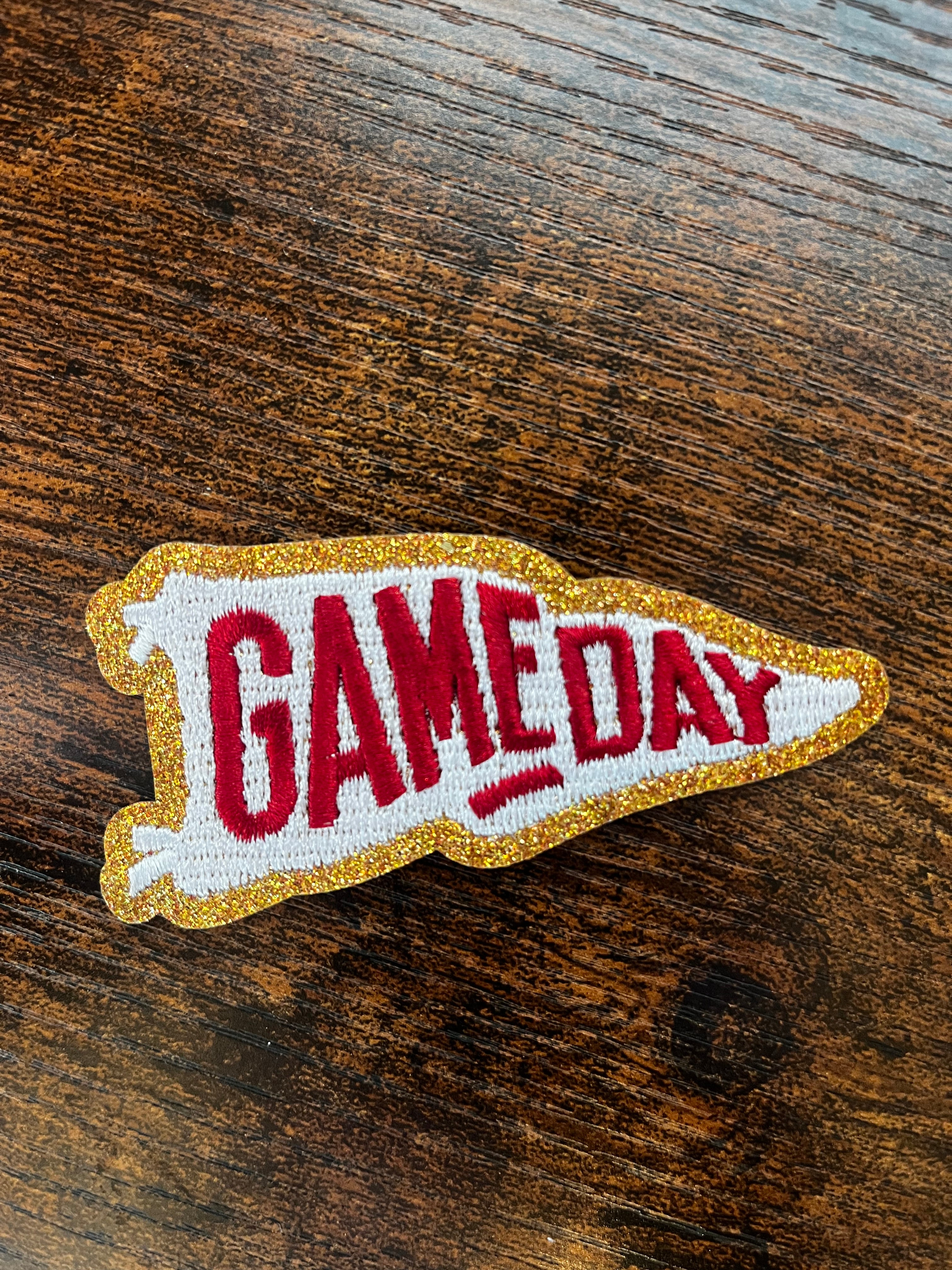 Game Day Maroon & Gold Hat Patch