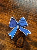 Blue Bow Hat Patch
