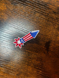 American Firework Hat Patch