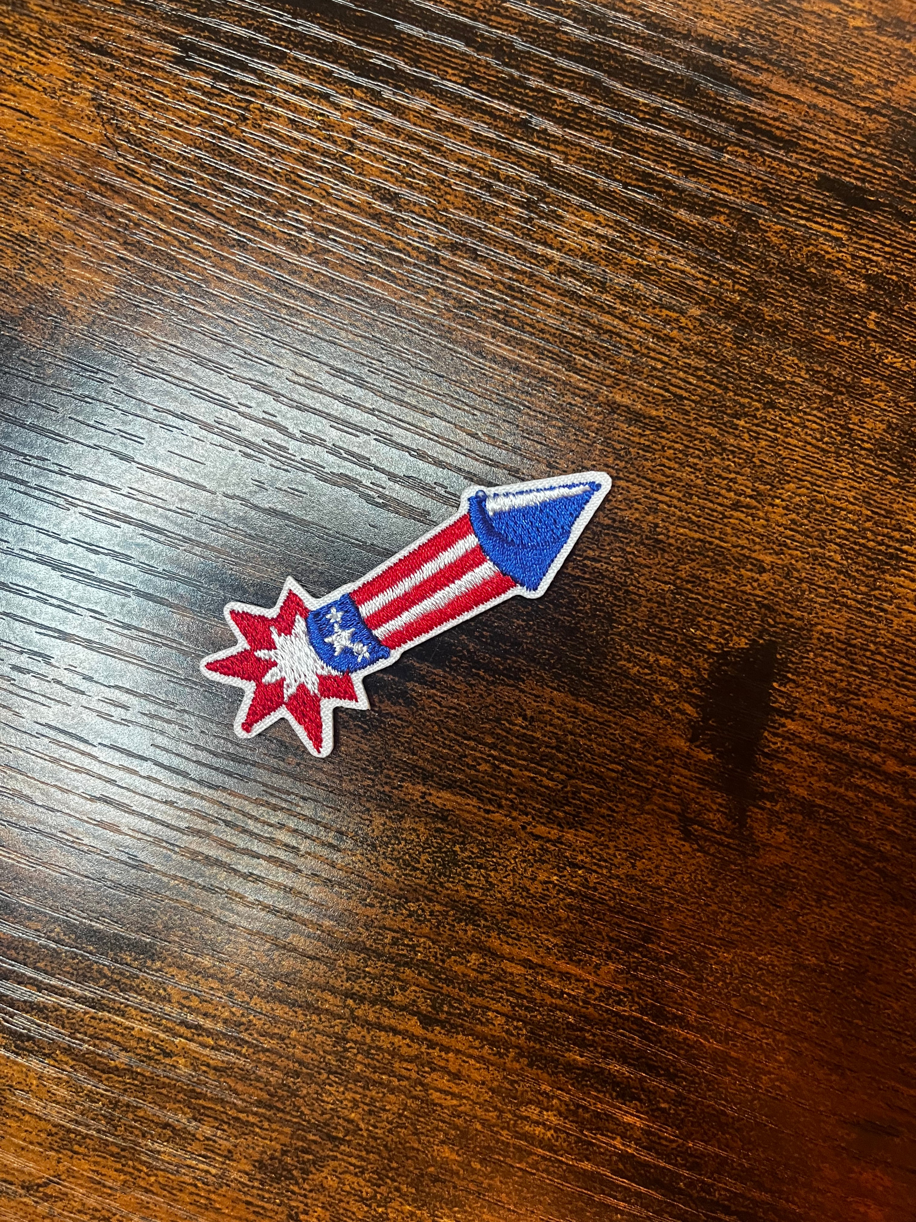 American Firework Hat Patch