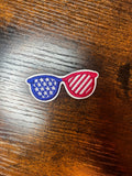 American Flag Sunglasses Hat Patch