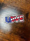 “Love” American Hat Patch