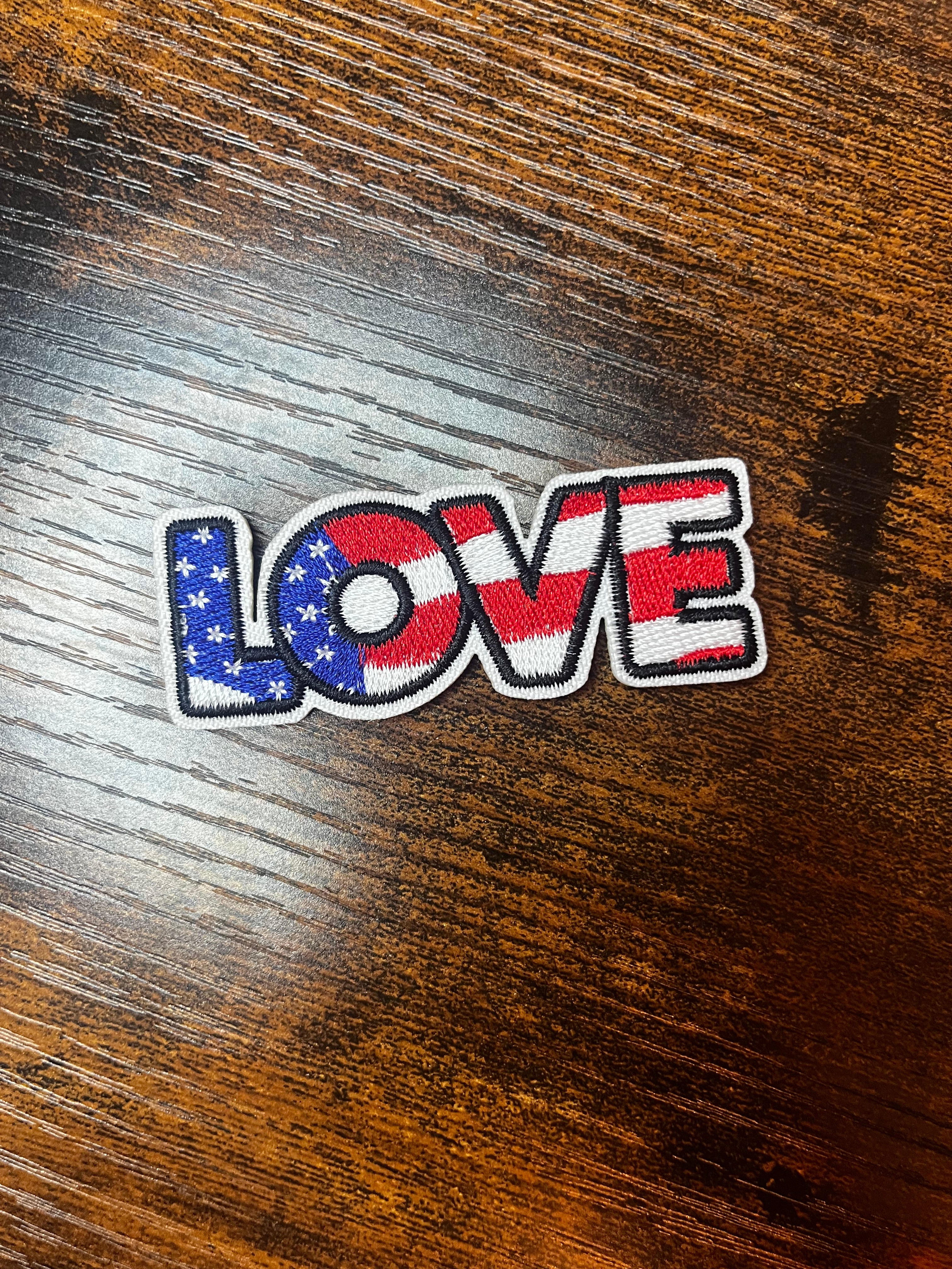 “Love” American Hat Patch