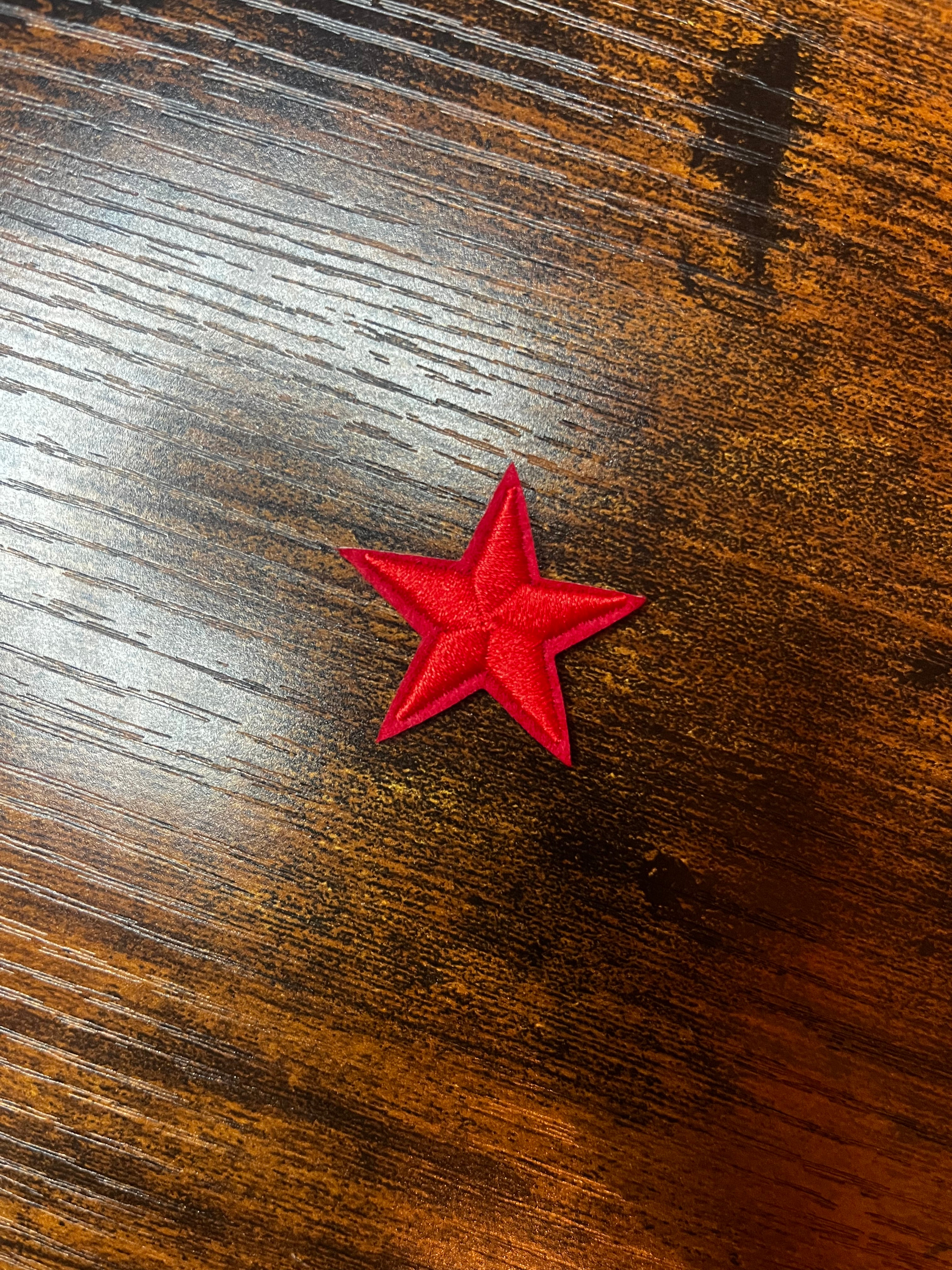 Red Star Hat Patch