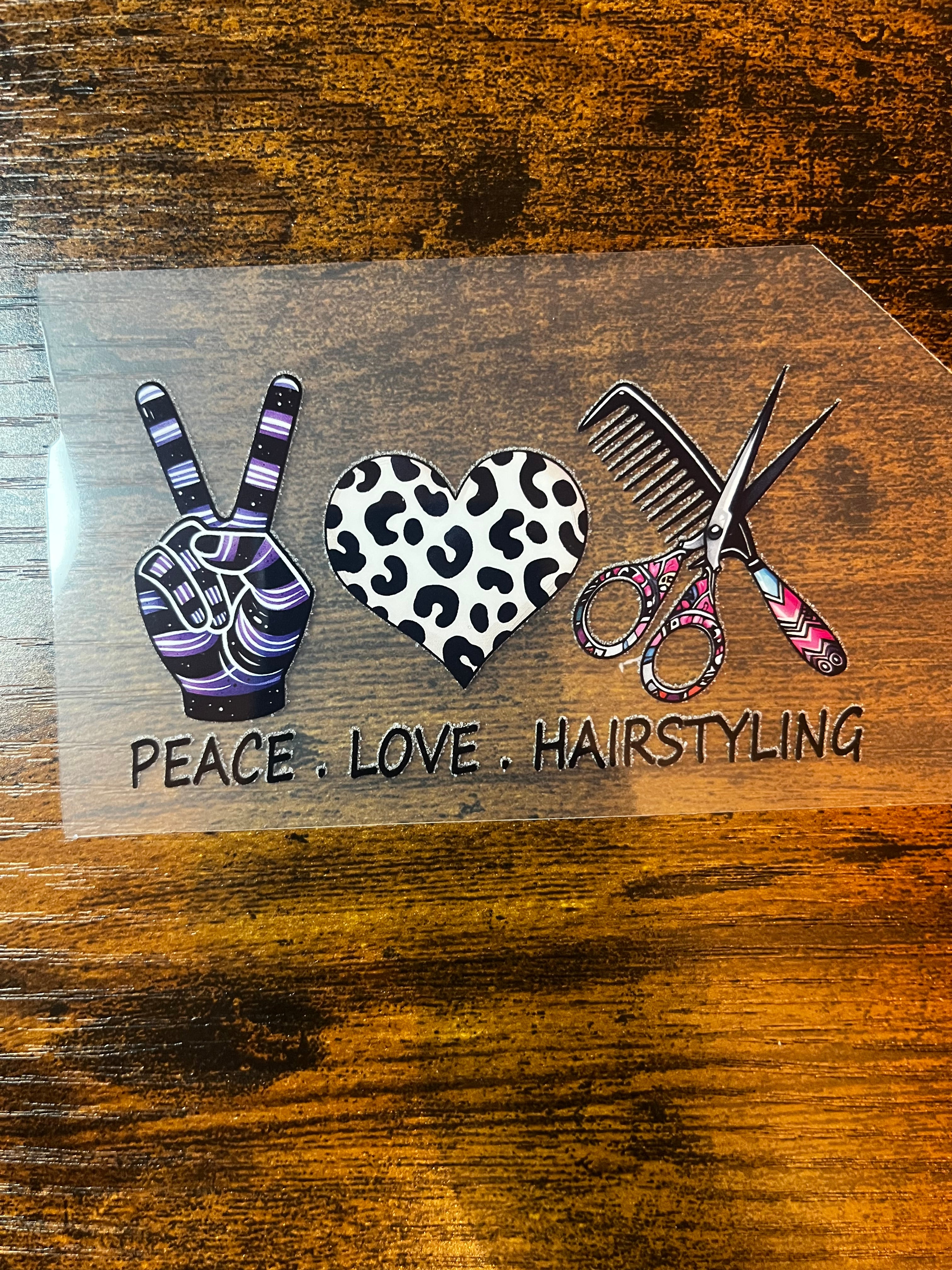 Peace, Love, Hairstyling Print