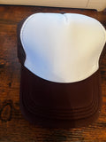 Brown and White Adult Trucker Hat