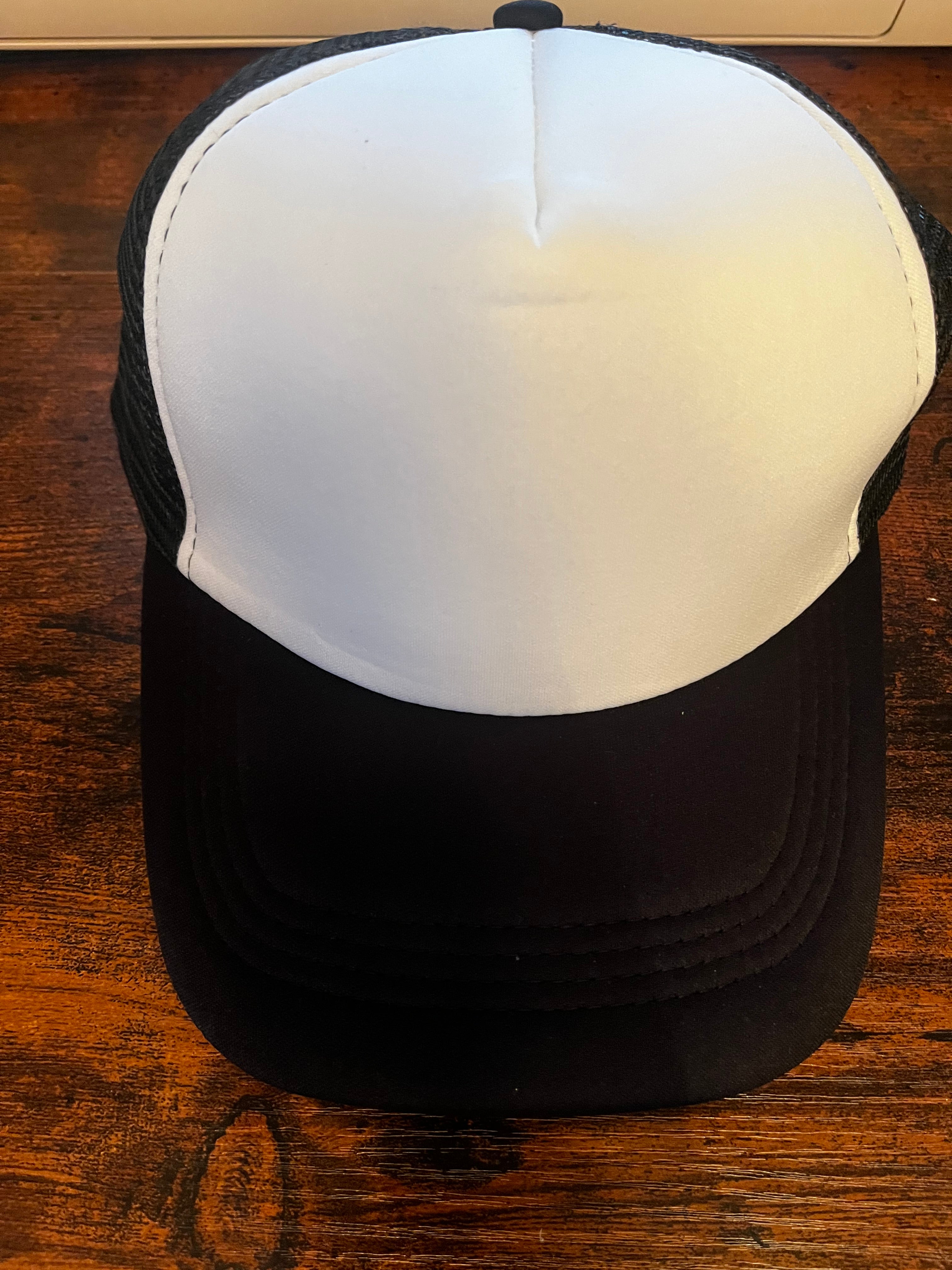 Black and White Adult Trucker Hat