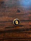 Black Feather Hat Pin