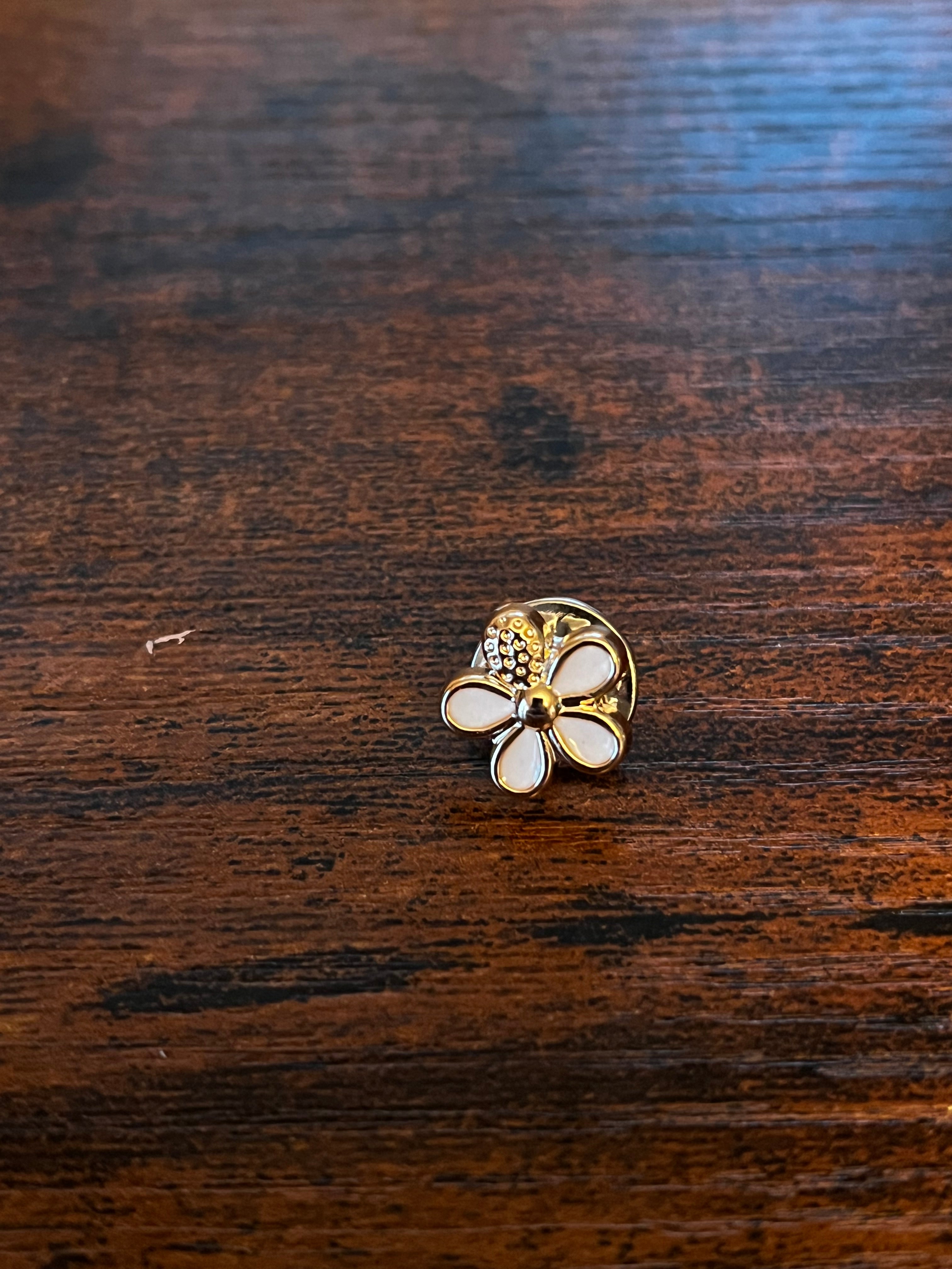 White and Silver Hat Pin