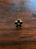 Black Flower Hat Pin