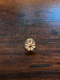 White Flower Hat Pin