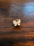 White Butterfly Hat Pin