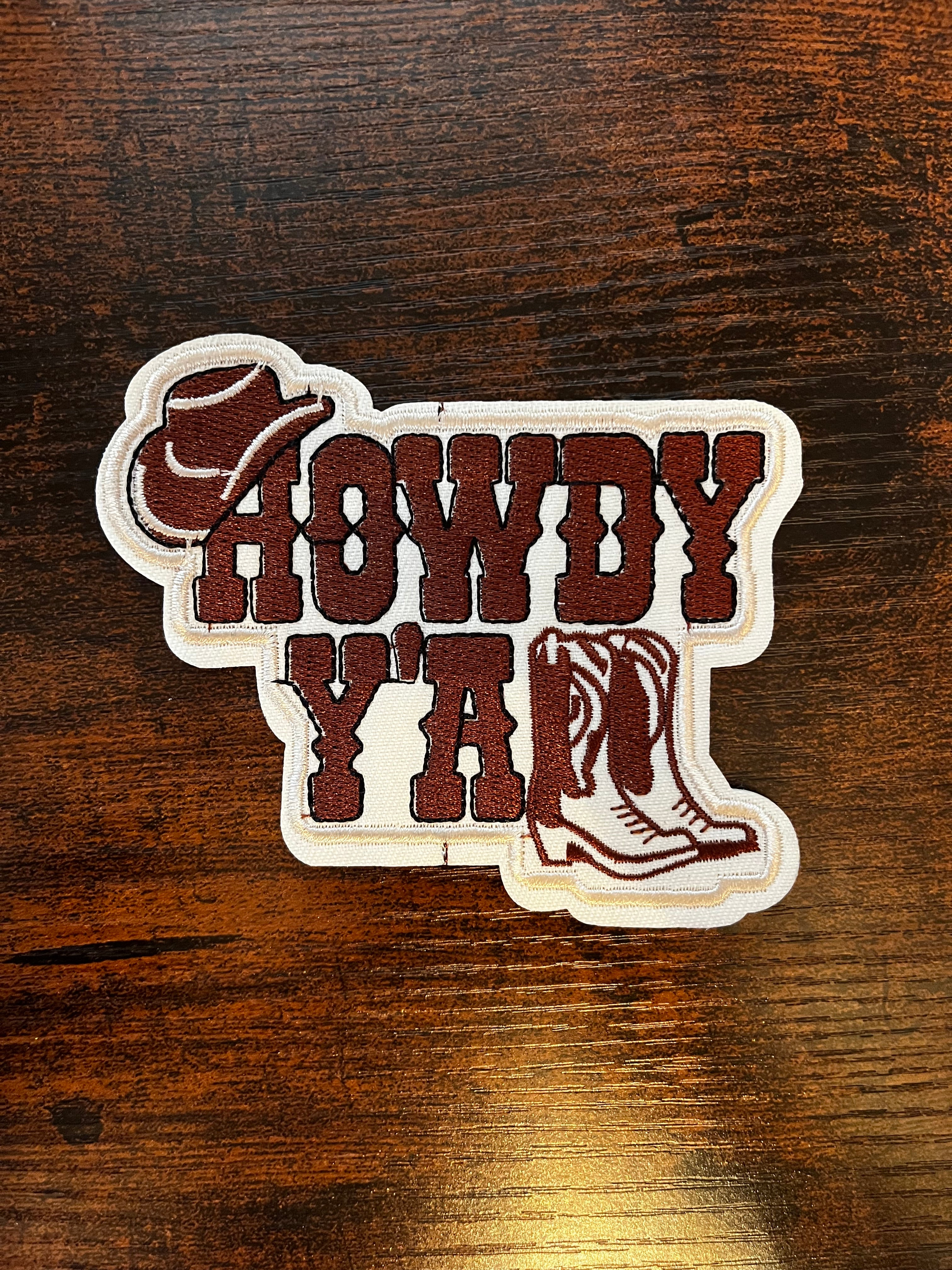 Howdy Y’all Hat Patch
