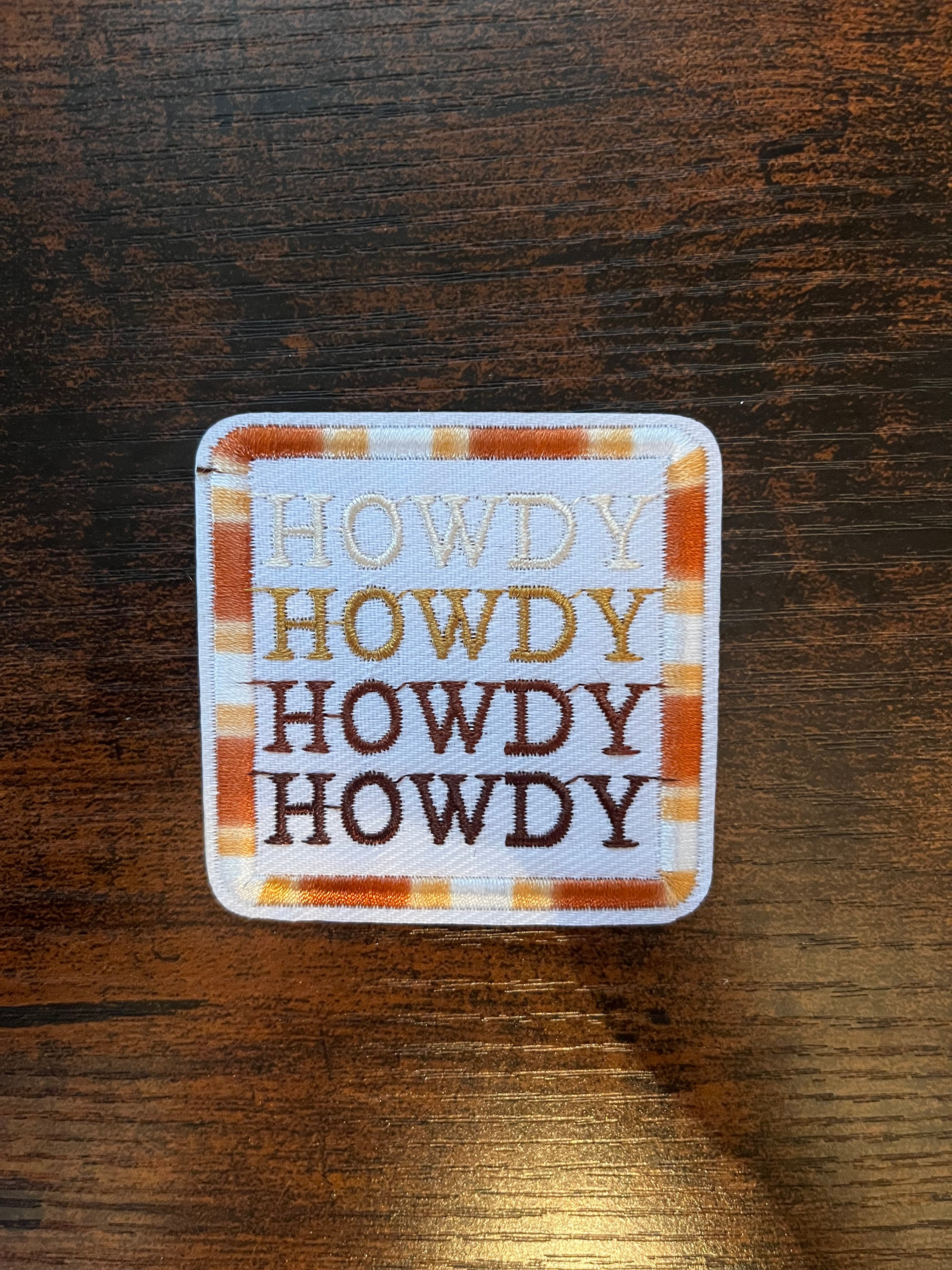 “Howdy” Hat Patch