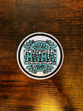 Turquoise Mama Hat Patch