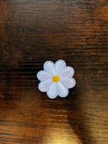 White Flower Hat Patch