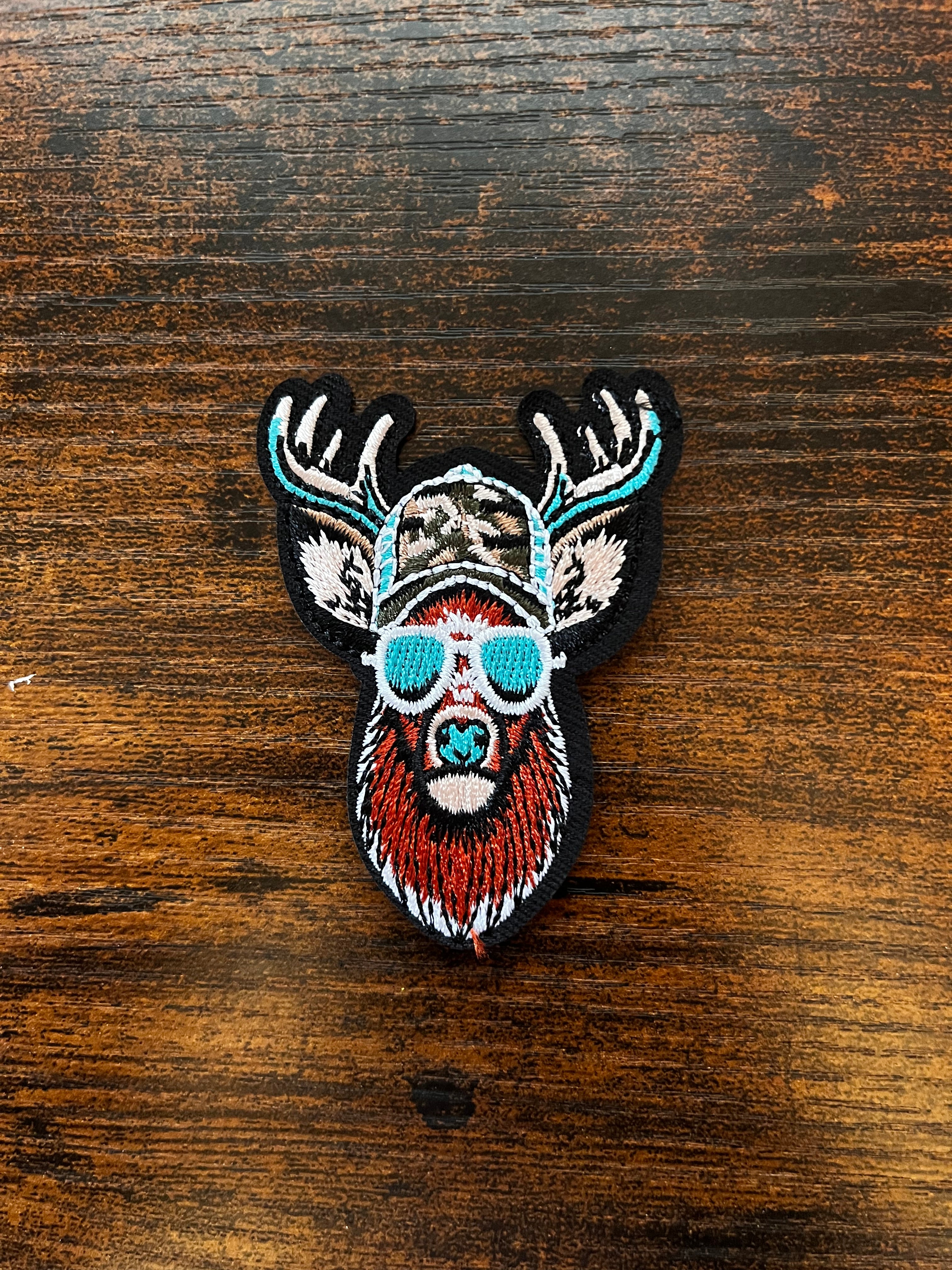 Camo Hat Elk Hat Patch