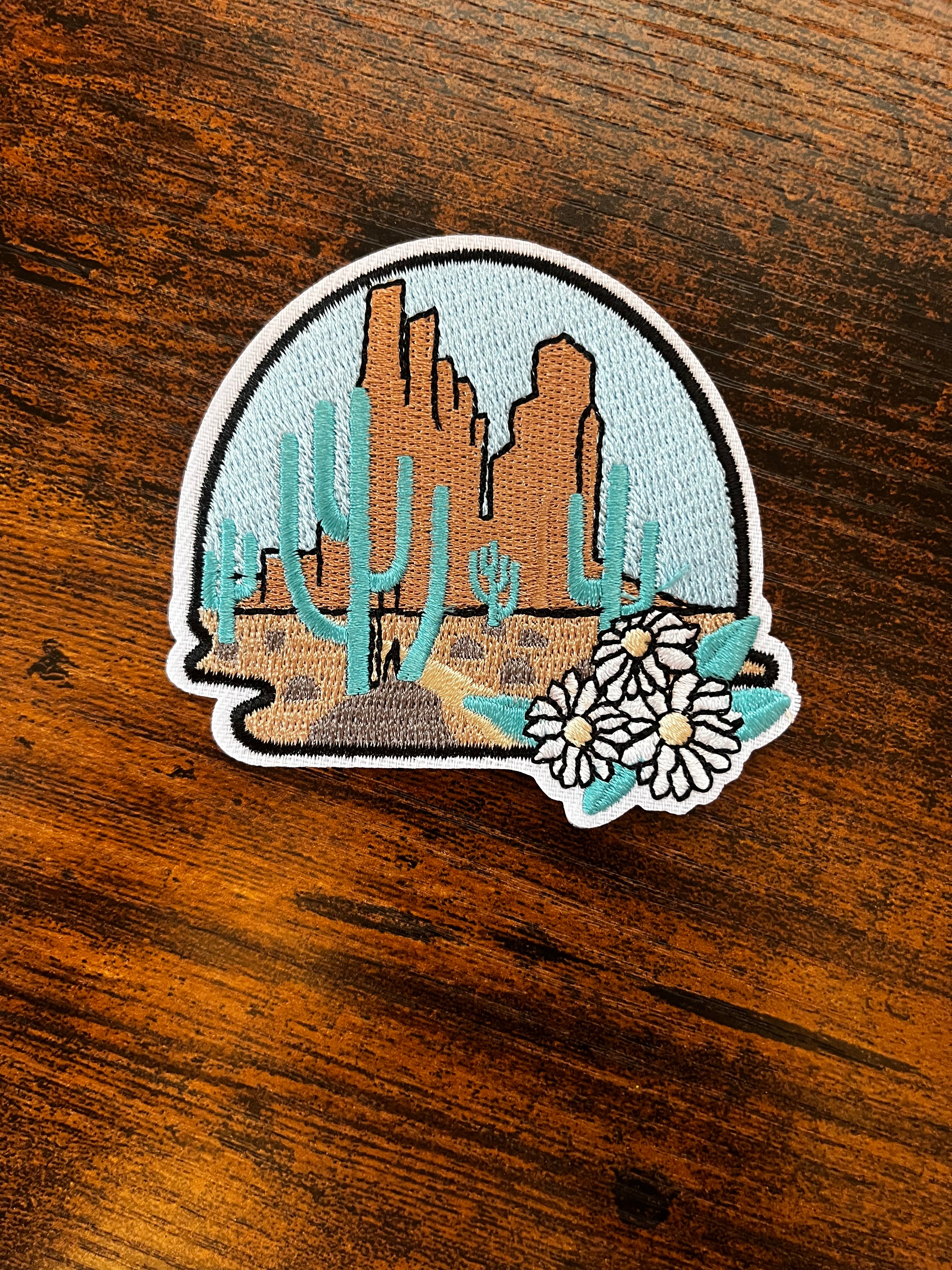 Desert Scene Hat Patch