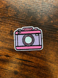 Camera (Pink & Purple) Hat Patch