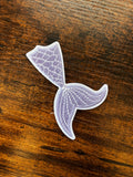 Purple Mermaid Tail Hat Patch