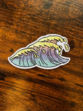 Colorful Waves Hat Patch