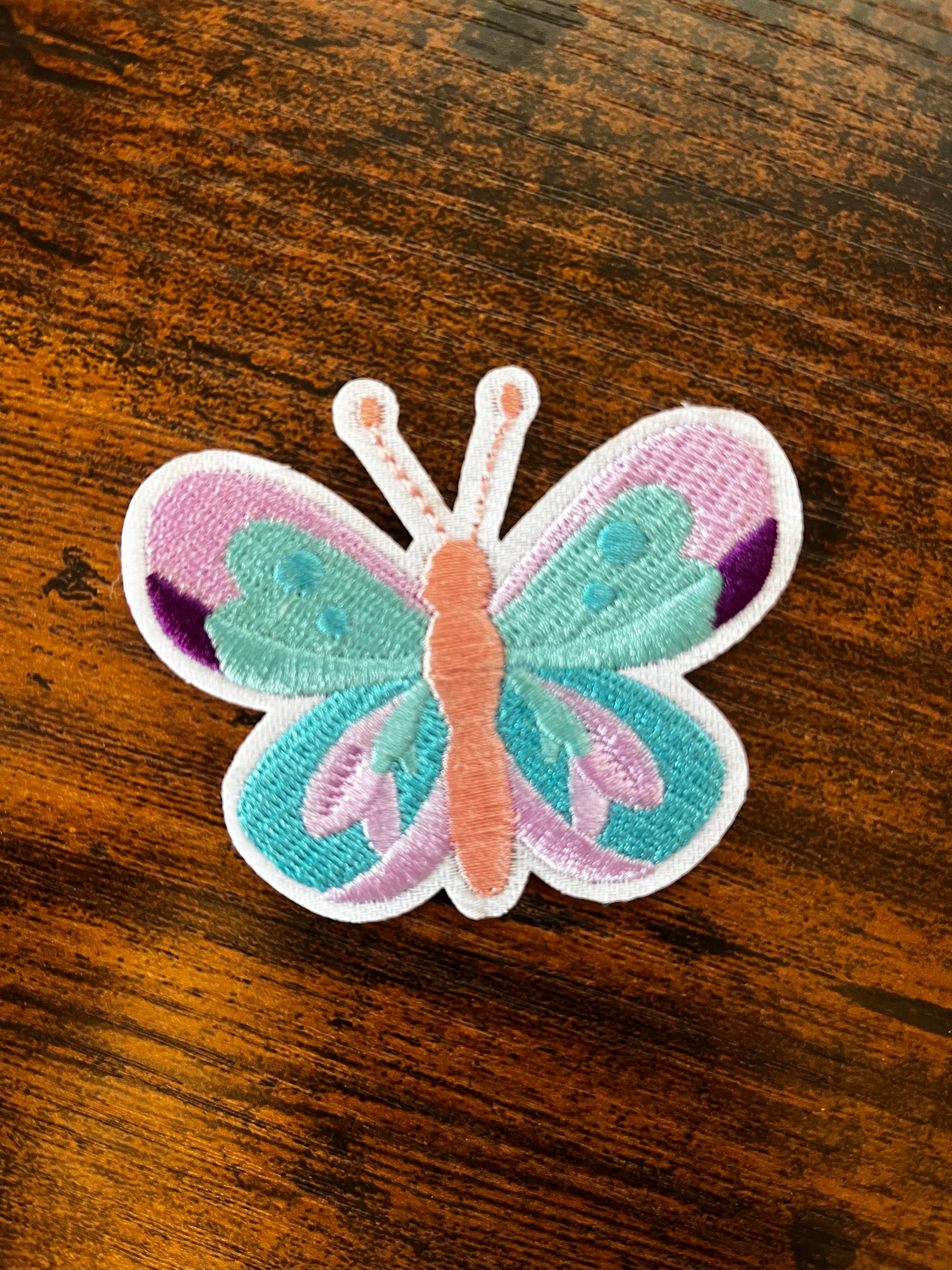 Colorful Butterfly Hat Patch