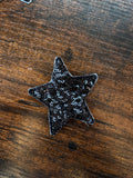 Black Sequin Star (Medium)