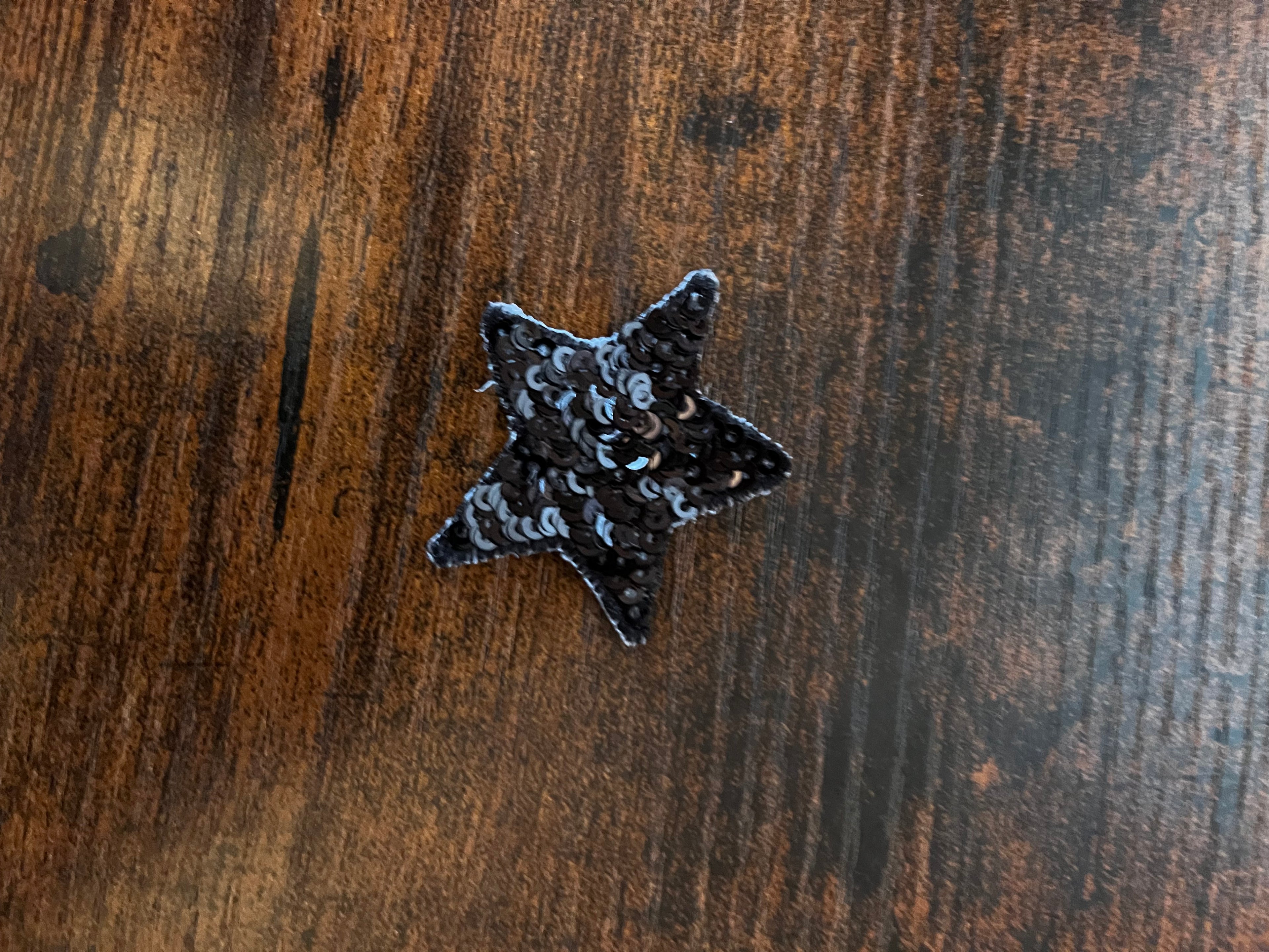 Black Sequin Star (Small)