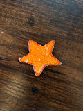 Orange Sequin Star (Small)