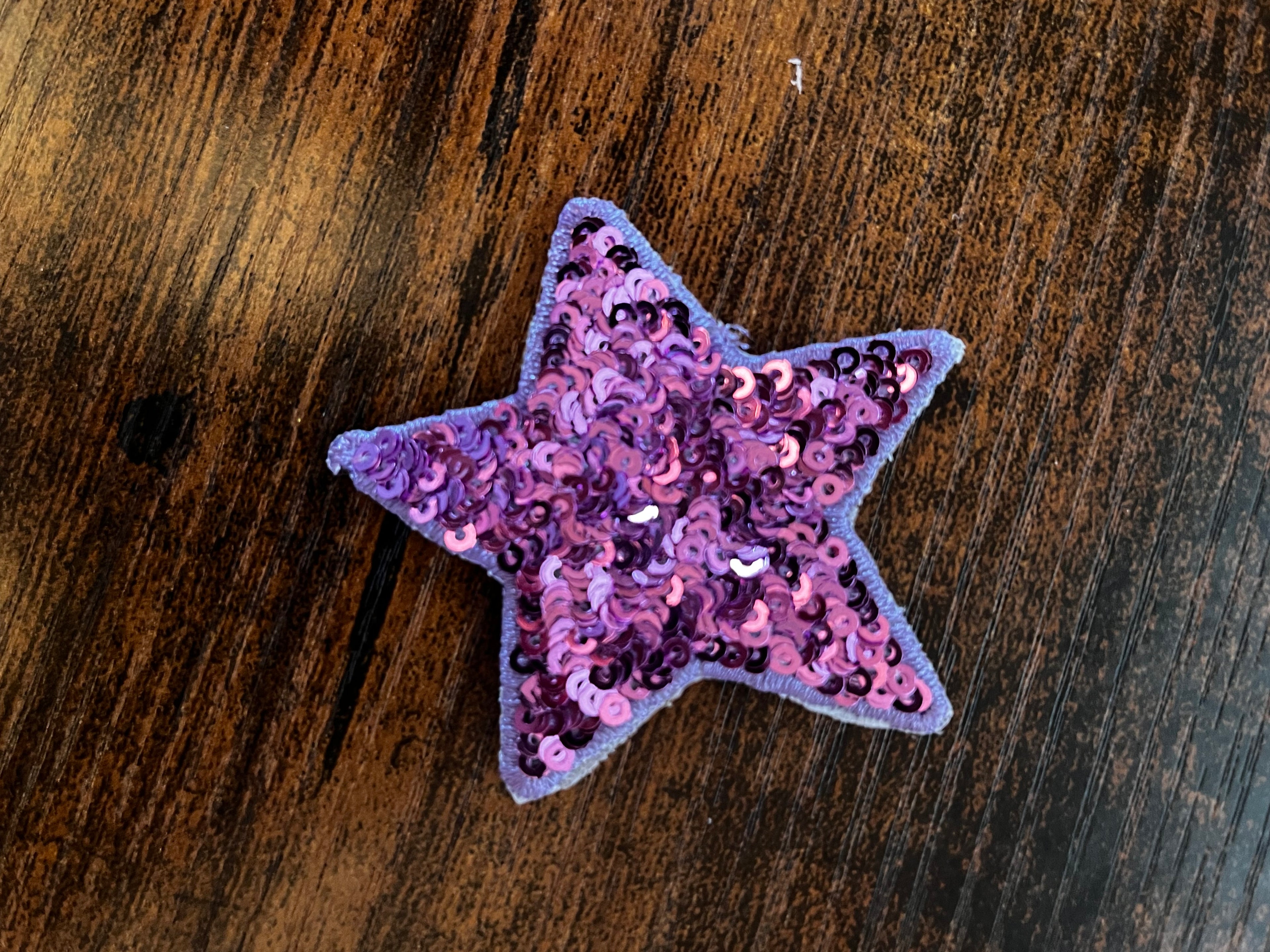 Purple Sequin Star (Medium)
