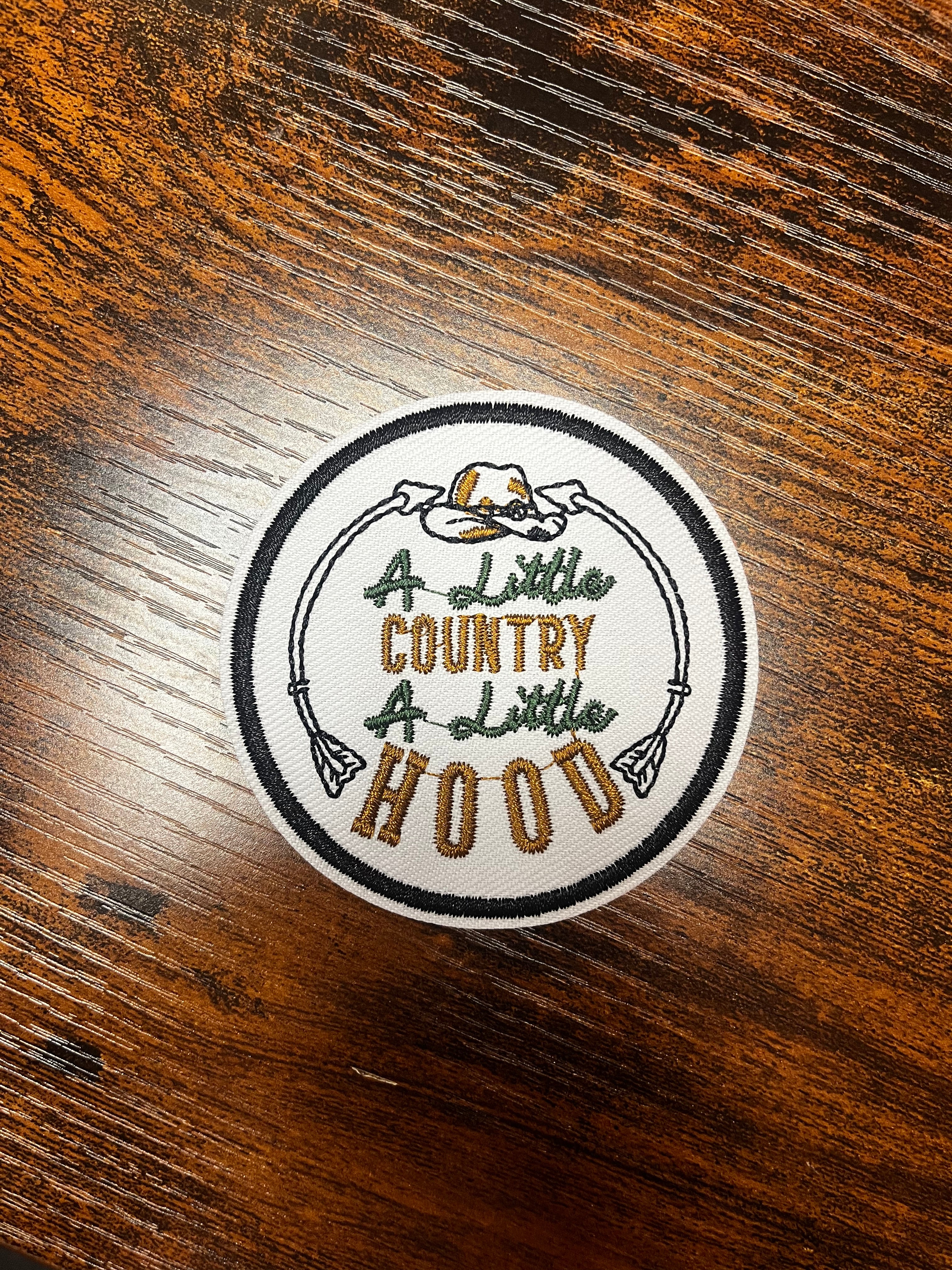 A Little Country A Little Hood Hat Patch