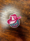 Turquoise & Pink Disco Cowgirl Hat