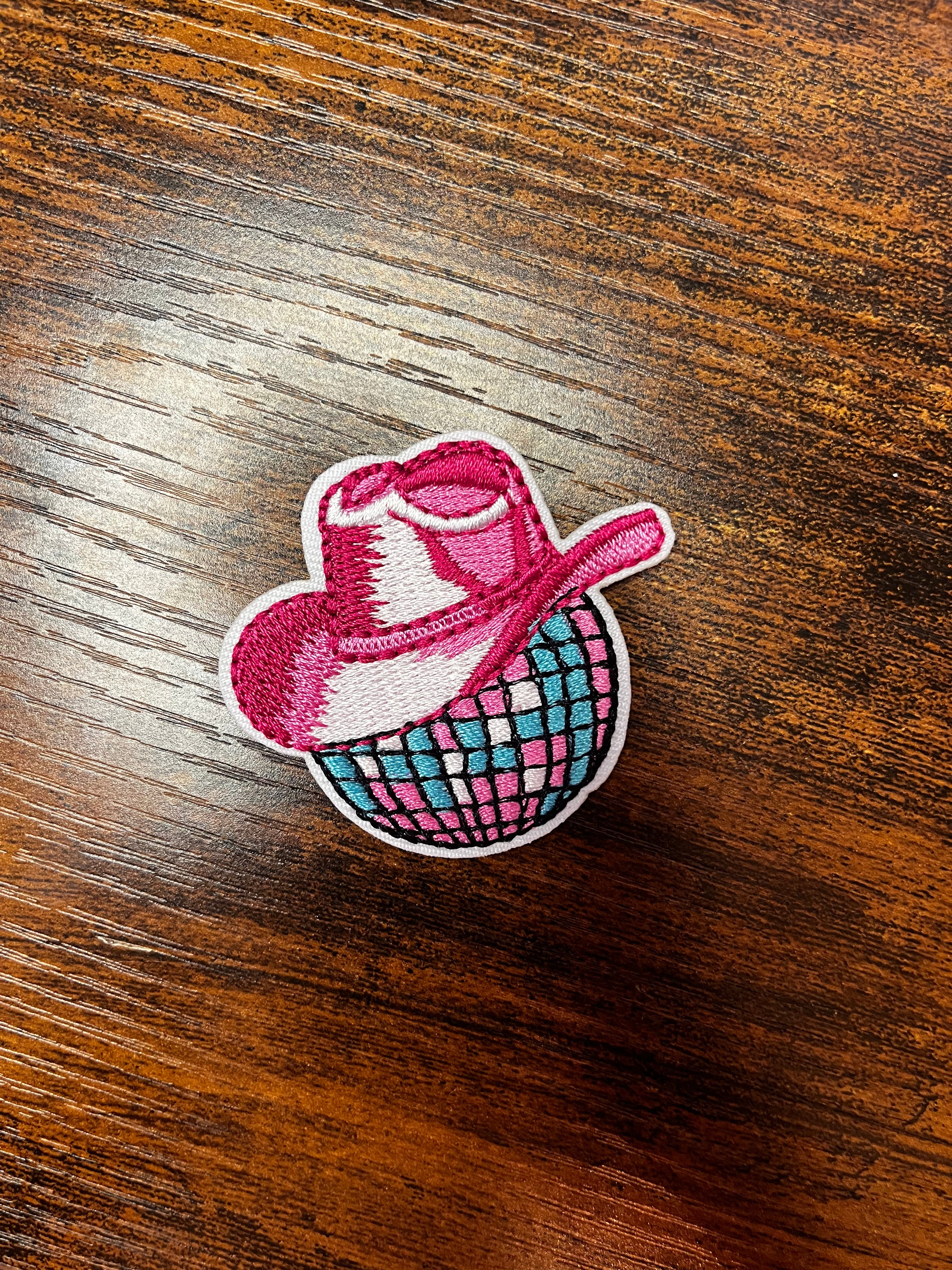 Turquoise & Pink Disco Cowgirl Hat