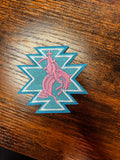Turquoise & Pink Bronc Rider
