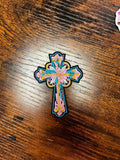 Turquoise & Pink Cross