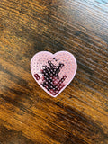 Sequin Light Pink Heart