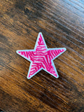 Zebra print star