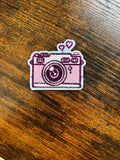 Pink Camera with Hearts
