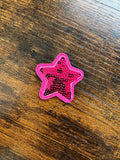 How Pink Sequin Star Small