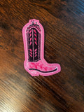 Pink & Black Cowgirl Boot