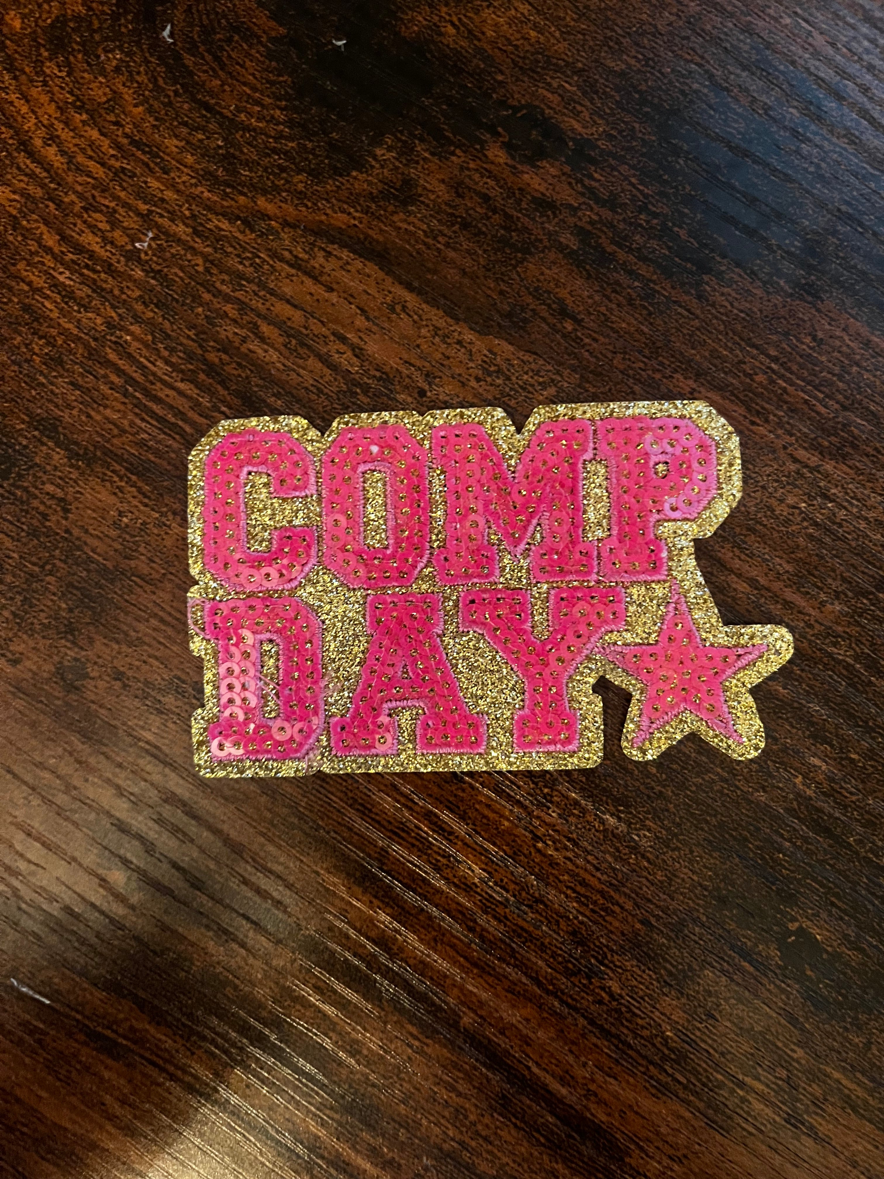 Comp Day pink/sequin/glitter