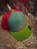 Tri Color Mesh Trucker Cap: Neon Magna Pony